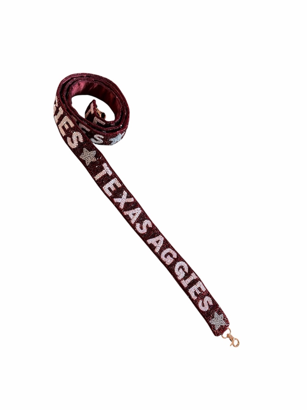 Texas Aggies Maroon Crossbody Beaded Strap